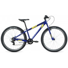 26" Велосипед FORWARD "TORONTO" 1,2  7 ск.13" (синий/желтый)2022