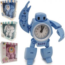 Игрушка "Робот", трансформируется в часы, на батарейках, 200503043