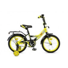 16" Велосипед MAXXPRO-16-2 (желто-черный) багажник, длинное крыло