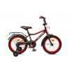 16" Велосипед ONIX -16-1 (матовый черно-красный) багажник, длинное крыло