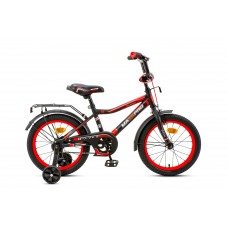 16" Велосипед ONIX -16-1 (матовый черно-красный) багажник, длинное крыло
