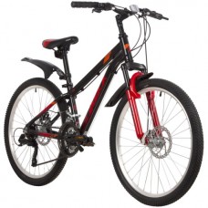 24" Велосипед FOXX ATLANTIC D черный, алюминий, размер 14"