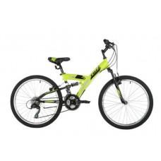 24" Велосипед FOXX ATTACK зеленый, сталь, размер 14"
