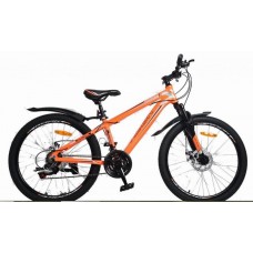 24" Велосипед Rook MA241D оранжевый/серый