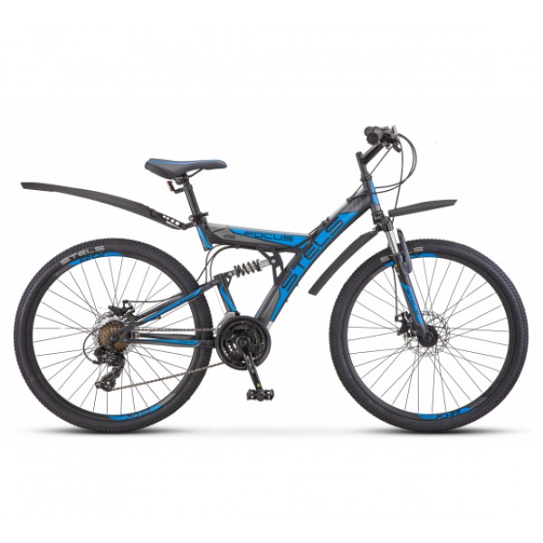24" Велосипед Stels Focus MD 18-sp 16" рама (черн/синий) V010 