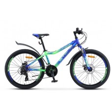 24" Велосипед Stels Navigator 450MD 13 рама алюм. (Синий/неоновый-зеленый) V030 79542