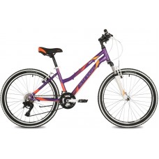 24" Велосипед STINGER LAGUNA фиолетовый, алюминий, размер 14"