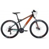 26" Велосипед FORWARD FLASH 2.0 D (21 ск. рост. 19") 2022, черный/оранжевый, RBK22FW26682