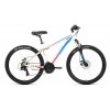 26" Велосипед FORWARD FLASH 2.2 D (21 ск. рост. 15") 2022, белый/голубой, RBK22FW26672