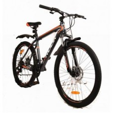 26" Велосипед  GTI MS261D, серебристый/оранжевый 14" MS261D-SR/OG-14