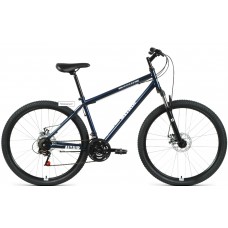 27.5" Велосипед ALTAIR MTB HT disc 2,0 , ск21, рост 19" (темно-синий/белый)
