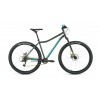 27,5" Велосипед FORWARD SPORTING X D (9 ск. рост. 17") 2022, темно-серый/зеленый
