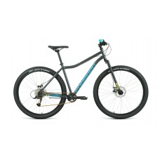 27,5" Велосипед FORWARD SPORTING X D (9 ск. рост. 17") 2022, темно-серый/зеленый