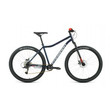 27,5" Велосипед FORWARD SPORTING X D (9 ск. рост. 17") 2022, темно-синий/красный