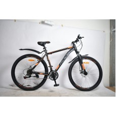 27.5" Велосипед Rook MS270D-BK/OG черный/оранжевый