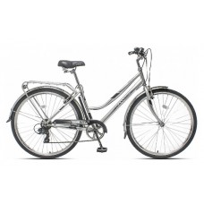 28" Велосипед MAXXPRO №810-6(серебристо-черный) + корзина