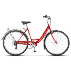 28" Велосипед Stels Navigator 395 V  рама сталь 20  (Красный) Z010+корзина
