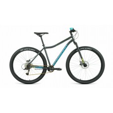 29" Велосипед FORWARD SPORTING X D (9 ск. рост. 17") 2022,темно-серый/зеленый