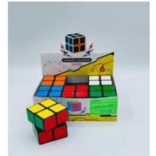 А Кубик-рубик черный 2х2  (уп 6 шт)