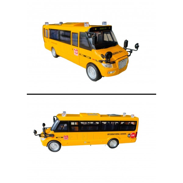 Автобус металл. со звуком и светом 671D