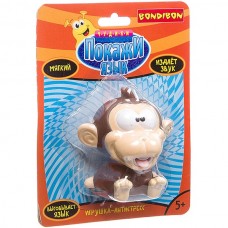 Чудики Bondibon детская игрушка-антистресс «ПОКАЖИ ЯЗЫК» обезьяна, BLISTER CARD 12x6х16 см