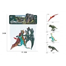 Динозавры 4 шт/пакет