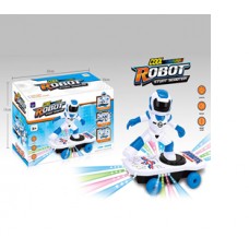 Ф Робот Cool Robot на светящемся скейтборде 