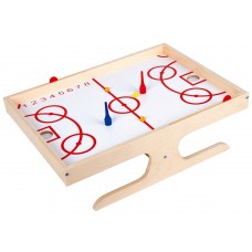 Игра настольная деревянная "Магнитный хоккей с мячом"