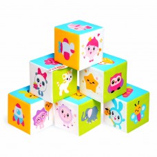Игрушка кубики "Малышарики" (Предметики) 16шт