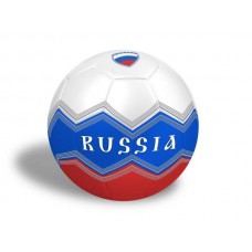 Мяч футбольный россия, пвх 1 слой, 5 р., камера рез., маш.обр.