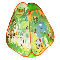 Палатка детская игровая Зебра в клеточку 81х90х81см, в сумке Играем вместе в кор.24шт