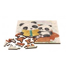 Пазл деревянный фигурный "Панды" из серии "Детская коллекция", 50 деталей