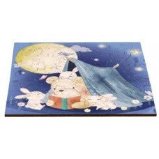 Пазл деревянный фигурный "Сладкий сон" из серии "Детская коллекция", 50 деталей