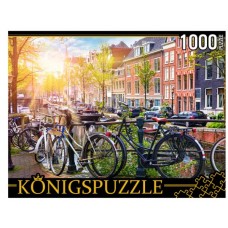 Пазлы 1000 элементов. Нидерланды. Велосипеды в Амстердаме. ШТK1000-6794