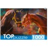 Пазлы 1000 элементов.TOPpuzzle. ШТТП1000-9855 Влюблённые лошади