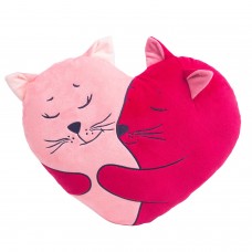 *Подушка "Безумно влюбленные котики", 40 см