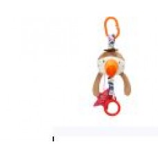 Погремушка-подвеска"Птица" 27*10см, с игрушкой и кольцом-прорез.
