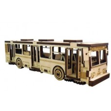 Сборная модель "Автобус" 75 деталей, фанера.23*24*2