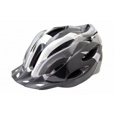 Шлем защитный FSD-HL021 (out-mold) размер L (58-60см)черно-белый