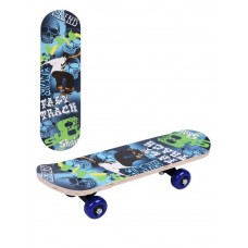Скейтборд деревяный с принтом, колеса PU без света, стойка: алюминиевая, подшипники ABEC 5, верх