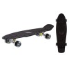 Скейтборд пласт, широкие колеса PU со светом, стойка: алюминиевая, размер платформы: 67*20 см.черн