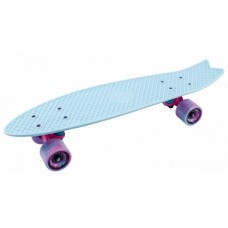 Скейтборд пластиковый Fishboard 23 sky blue 1/4 TLS-406