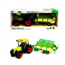 Трактор сельскохозяйственный пластмассовый. Свет, звук. 52х15х22 см. (12)1188E-4
