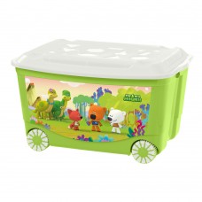 Ящик для игрушек на колесах с декором "Ми-Ми-Мишки" (зеленый)